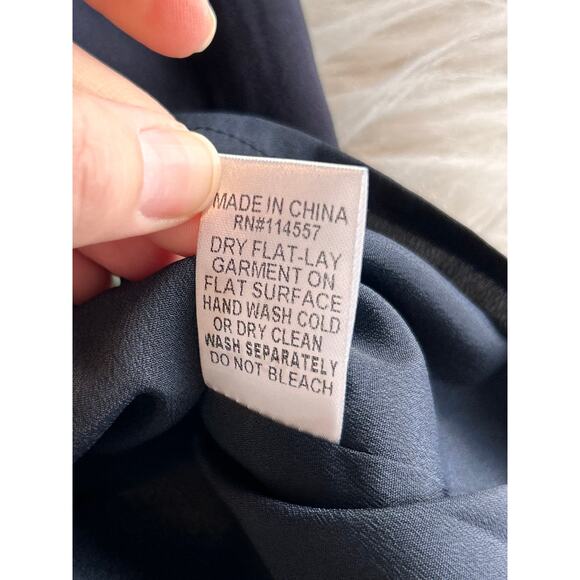 Anthropologie Edme & Esyllte Women Aztec Embroidered A-Line Dress Blue SZ Medium - Picture 11 of 13